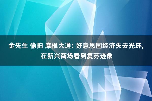 金先生 偷拍 摩根大通: 好意思国经济失去光环， 在新兴商场看到复苏迹象